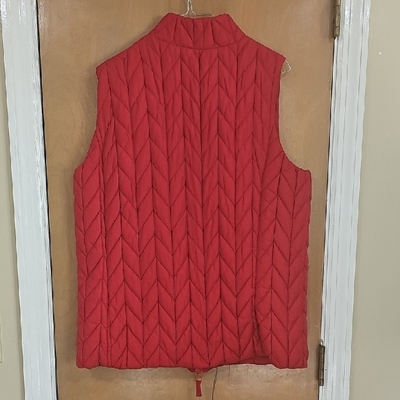 Coldwater Creek Cherry Quilted Vest - Picture 5 of 5